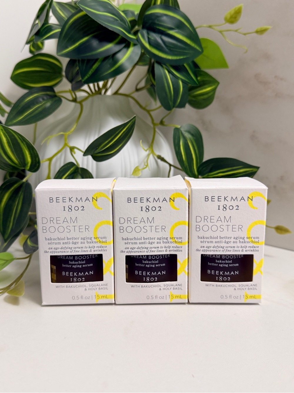 3x Beekman 1802 Dream Booster Bakuchiol Serums 0.5 oz NEW